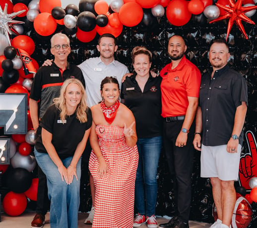 The Texas Tech Credit Union team at a member celebration