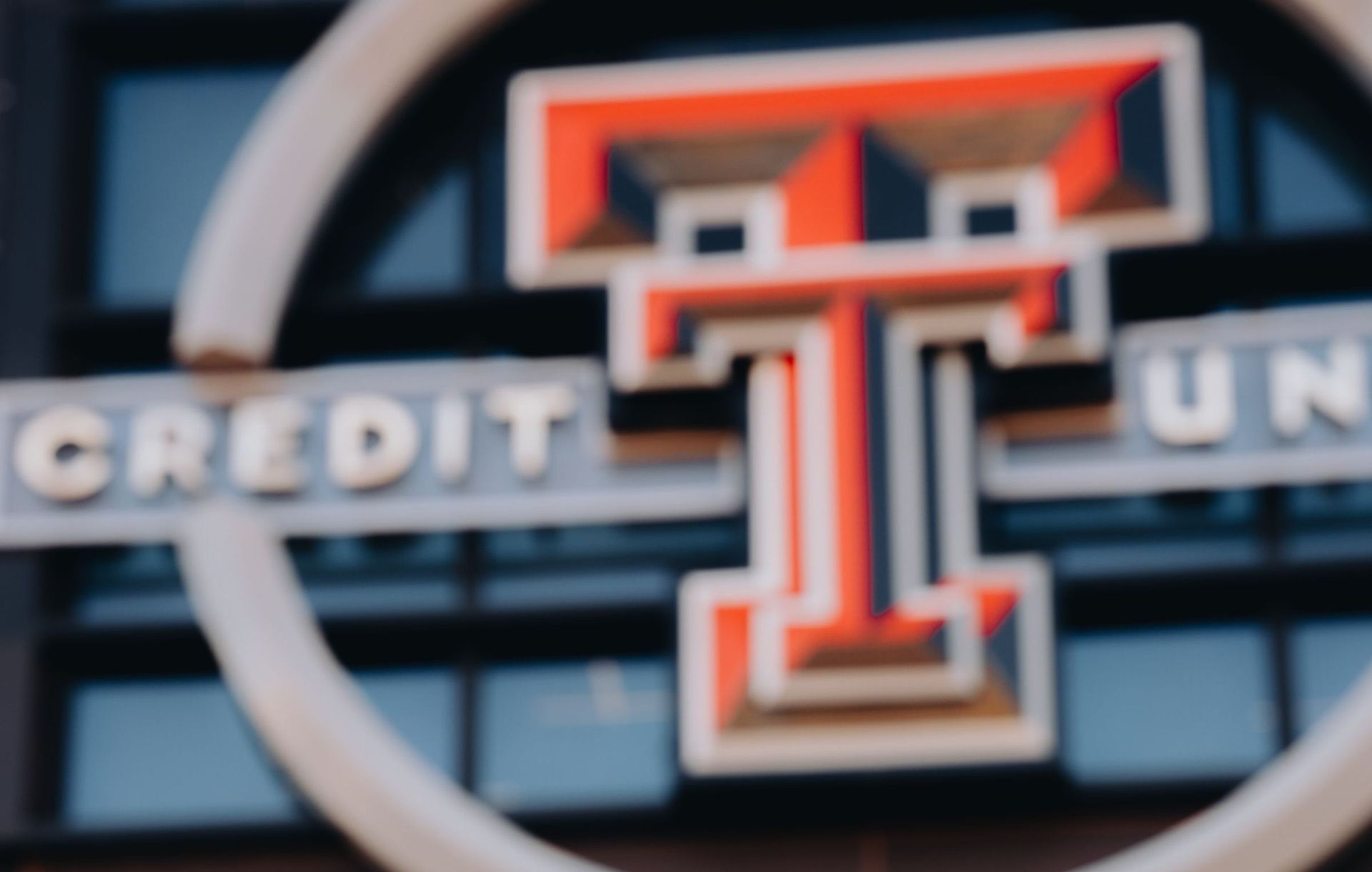 Texas Tech Credit Union sign