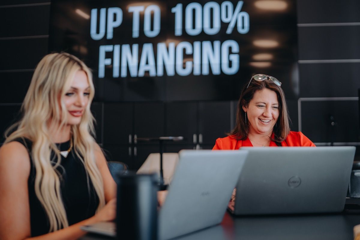 Up to 100% financing