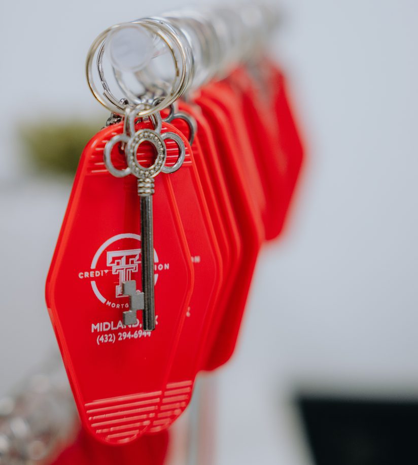 Texas Tech Credit Union house keys