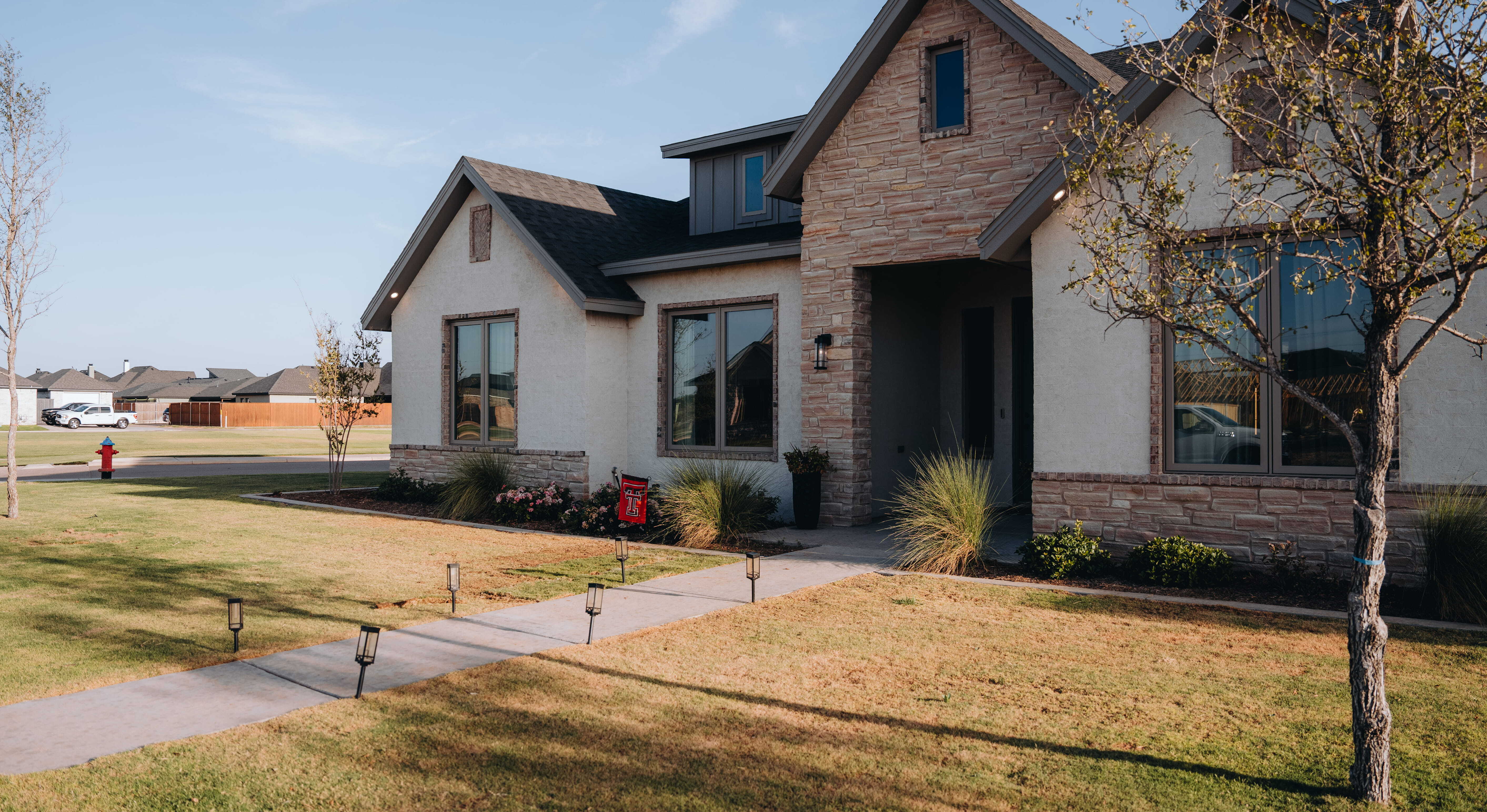 West Texas Home at Dusk