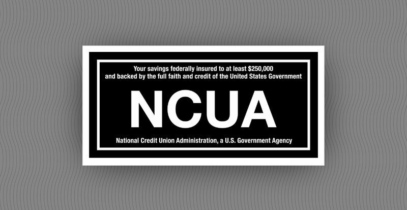 NCUA federal insurance sign