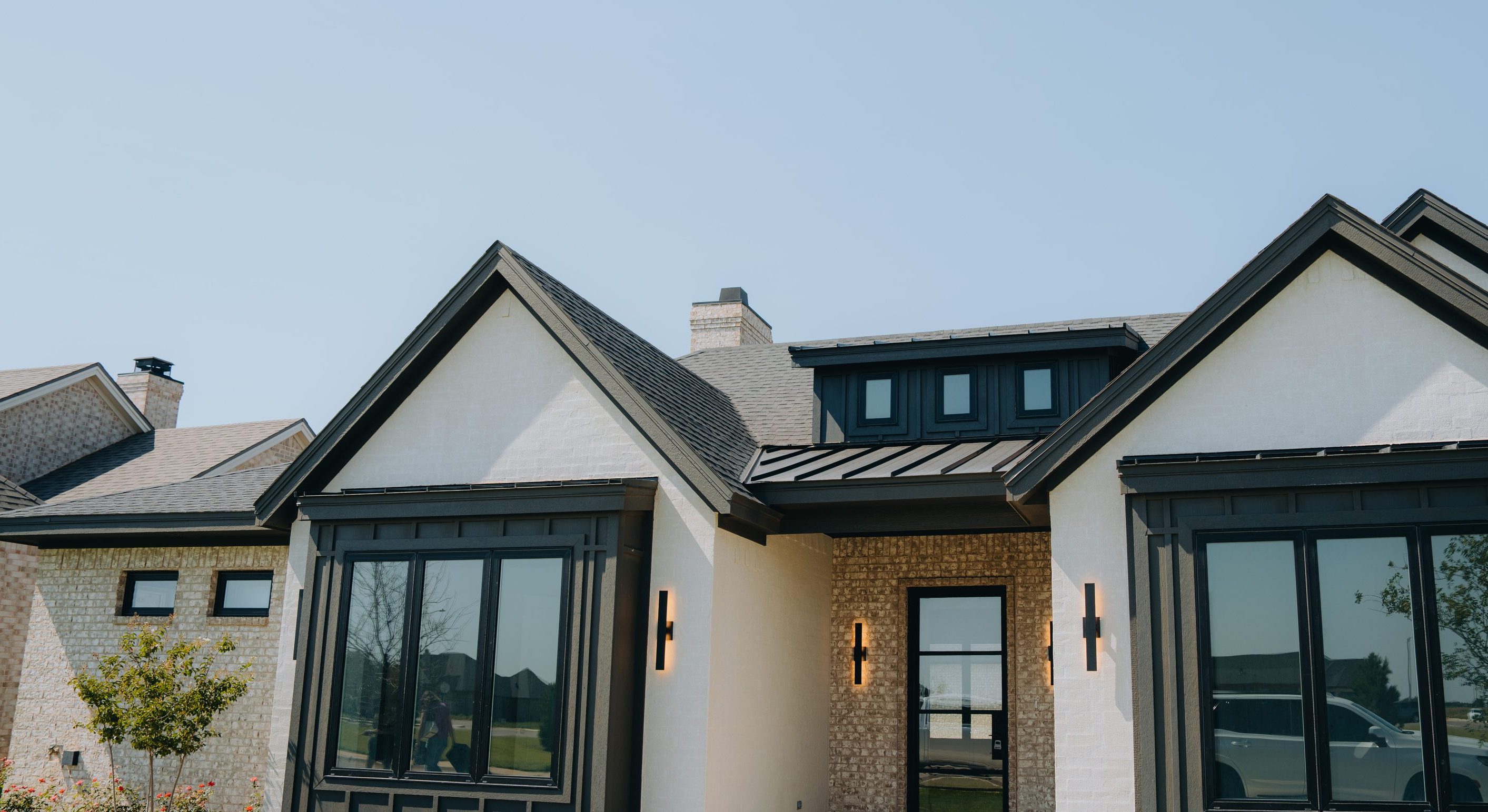 A West Texas home at dusk