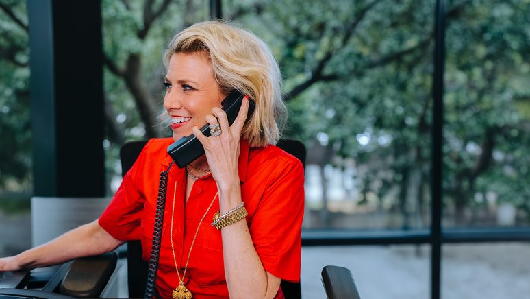 A Texas Tech Credit Union loan officer on the phone