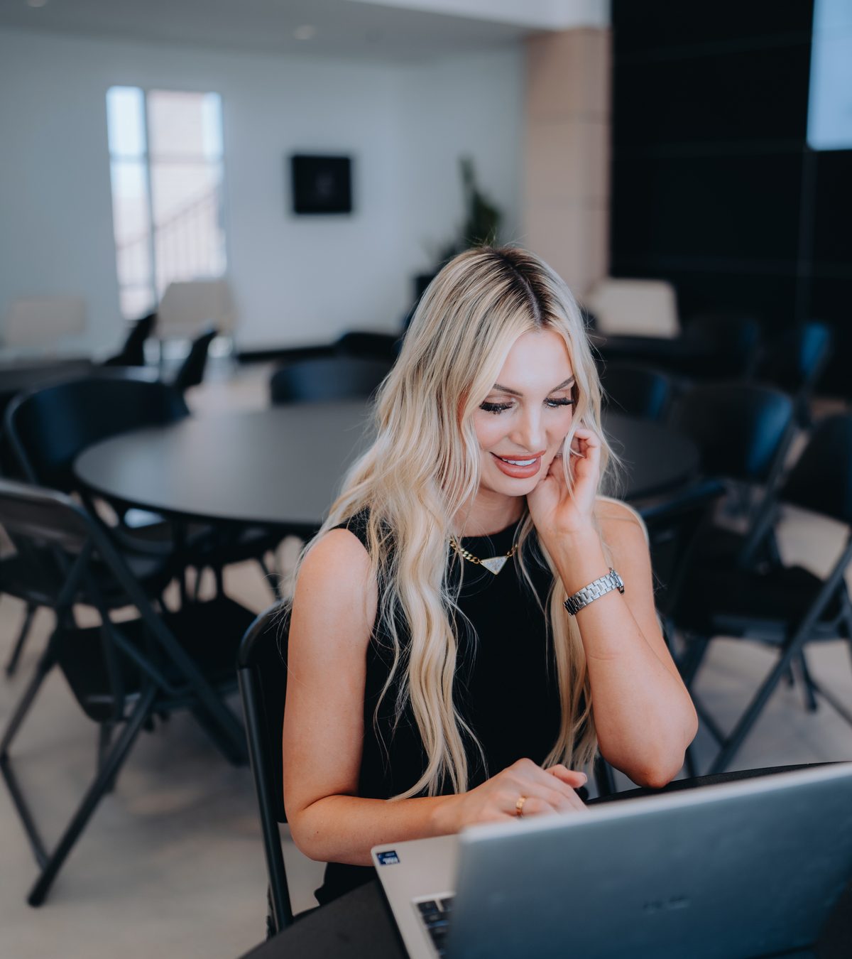 Member banking online from a laptop